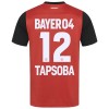 Officiële Voetbalshirt Bayer 04 Leverkusen Edmond Tapsoba 12 Thuis 2024-25 - Heren